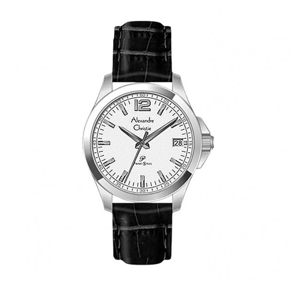 Alexandre Christie AC 1031 Silver White Man Leather MDLSSSL